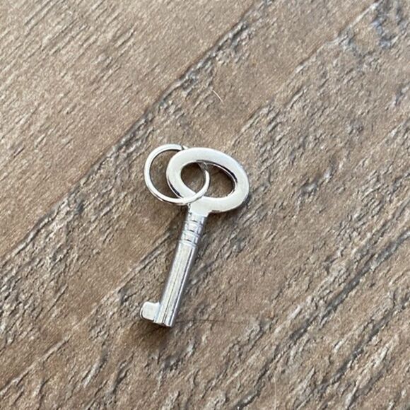 Dolls Kill Logo Padlock & Chain Choker Chunky Silver Tone  Necklace w Key - Picture 4 of 4